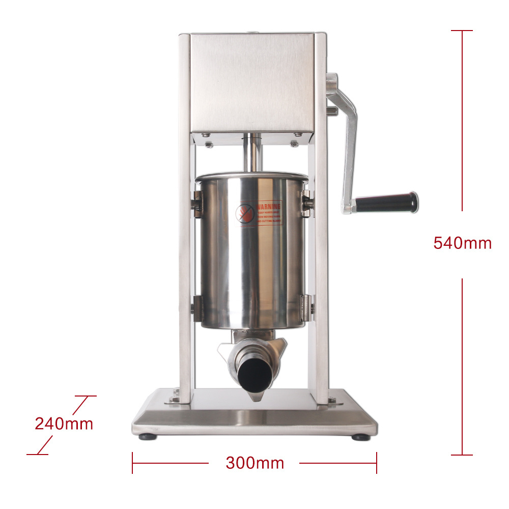 Gzkitchen manual sausage making machine  3L 5L 7L kitchener sausage filler manual sausage stuffer