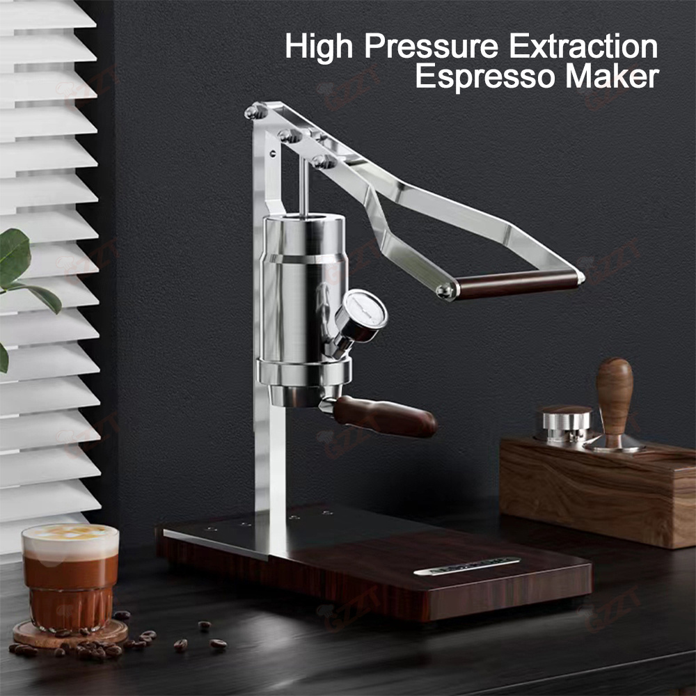 Wholesale Express 58mm Lever Pull Manual Stainless Steel Espresso Coffee Machine Italian Multifunctional Hand Press Coffee Maker