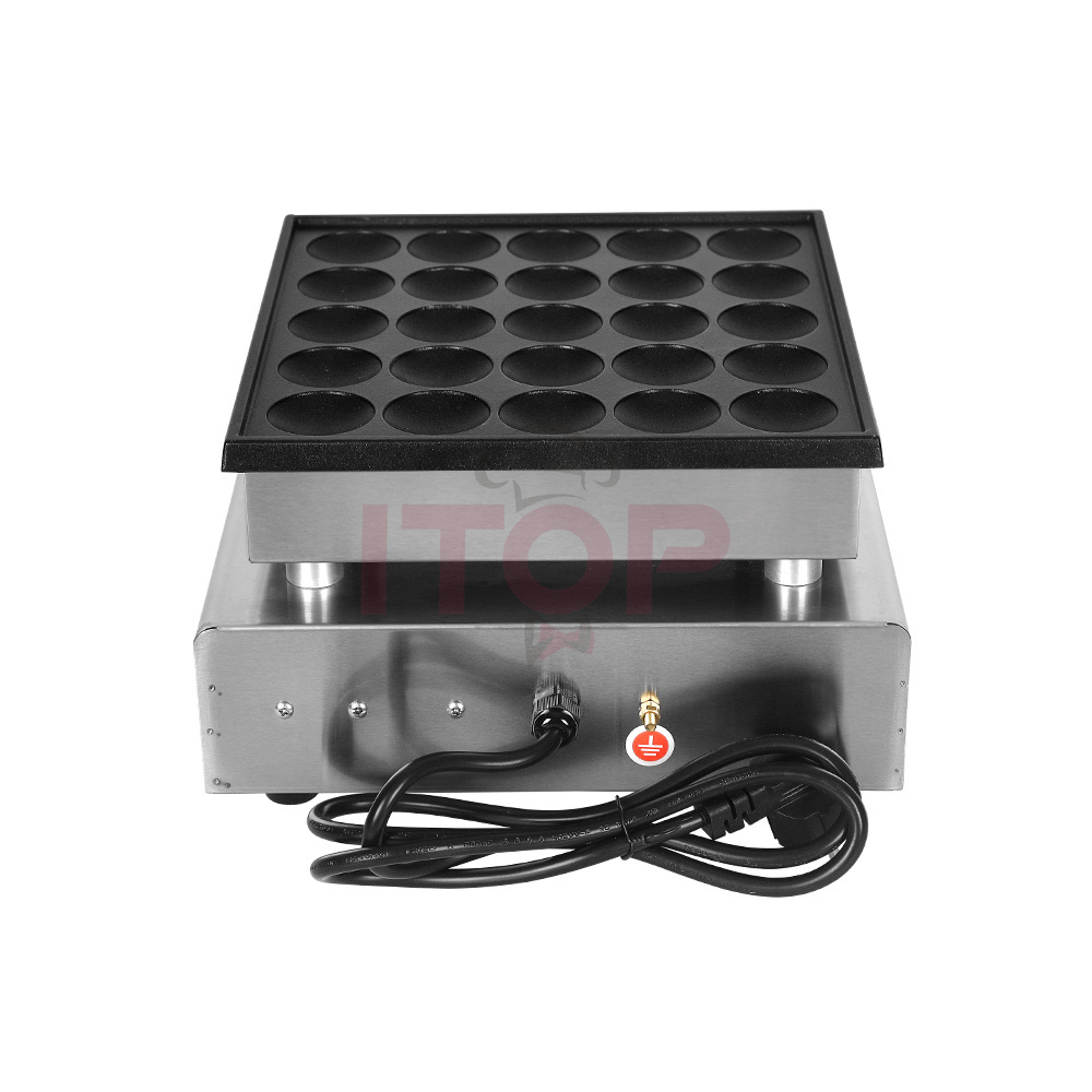 25 Holes Mini Waffle Maker Commercial Pancake Machine Commercial Industrial Pancake Maker Non-stick Snack Machine