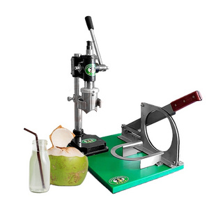 Fresh Coconut Cutting Tools Stainless Young Coconut Peeled Machine Commercial Green Coconut Lid Cutter