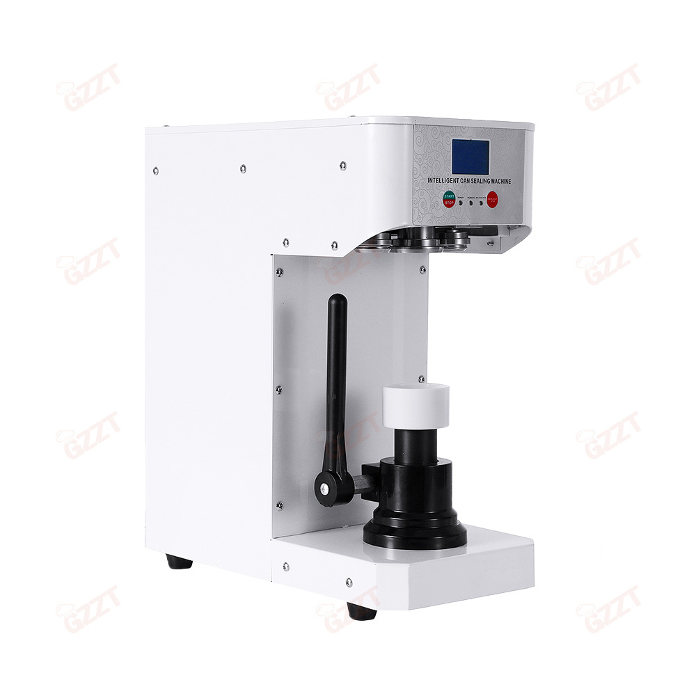 55MM Diameter Fully Automatic Can Sealing Machine 12pcs/min Aluminum bottle Cover Lid Bubble Milk Tea Boba Cup Sealer Machine