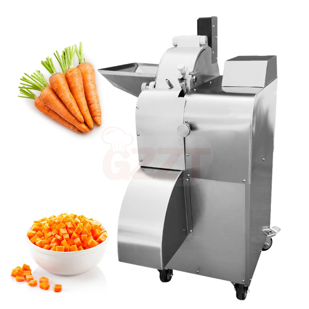 Commercial Small Automatic Vegetable Carrot Potato Cucumber Onion Cutting Machine Fruit Vegetable Cutter Cuber Dicer Machine