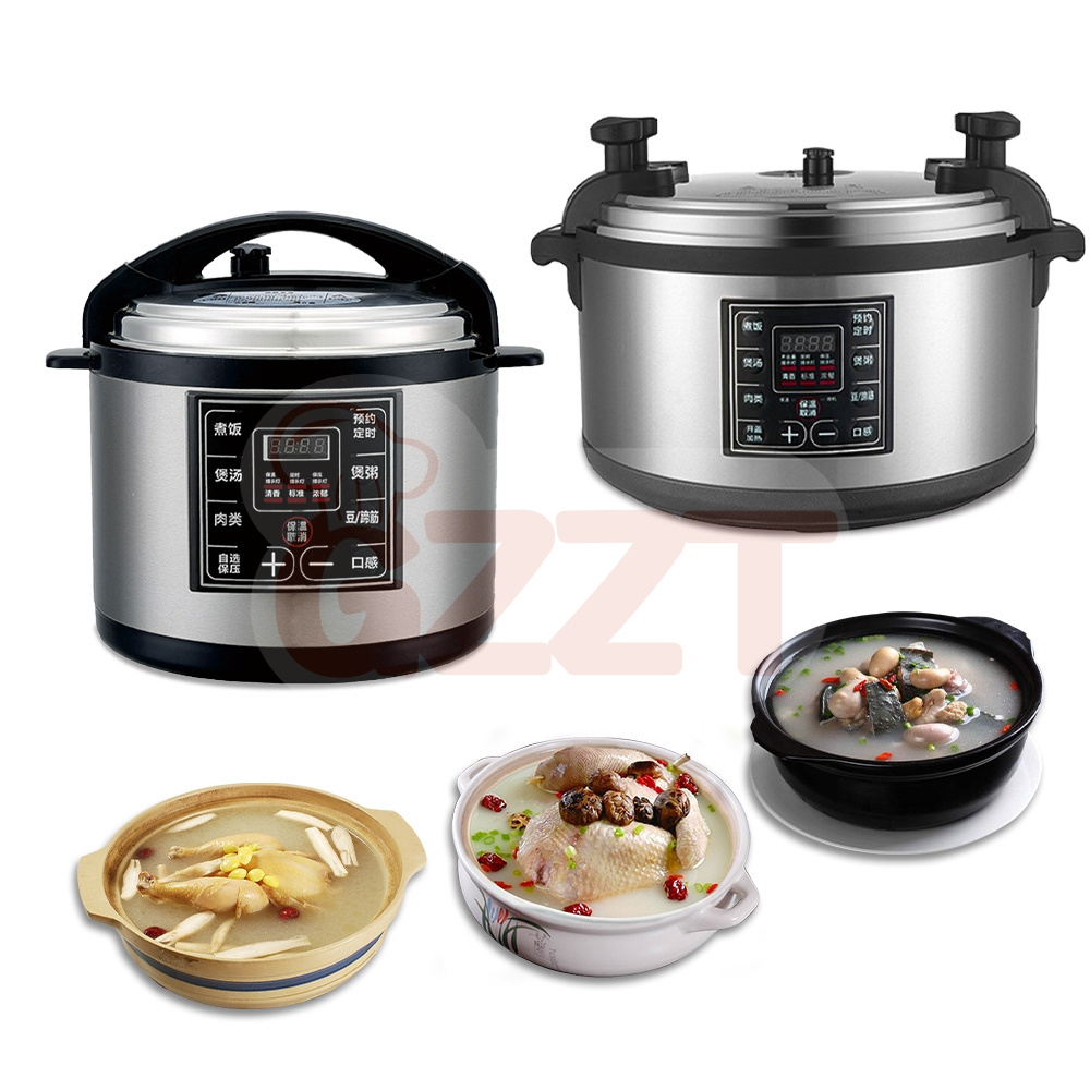 40L 60 Persons Large Stainless Steel Intelligent Commercial Pressure Cooker Multi Cooker Big Aluminium Pot Pressure Cooker