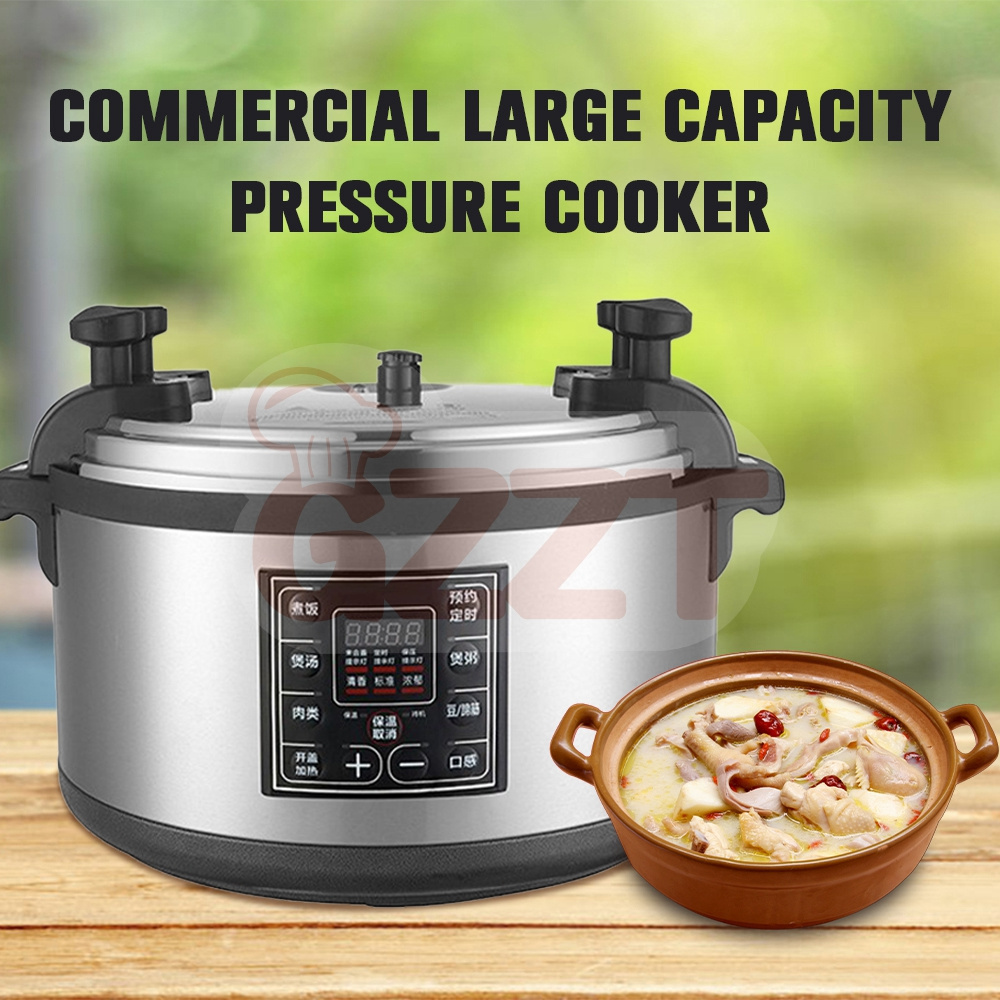 40L 60 Persons Large Stainless Steel Intelligent Commercial Pressure Cooker Multi Cooker Big Aluminium Pot Pressure Cooker