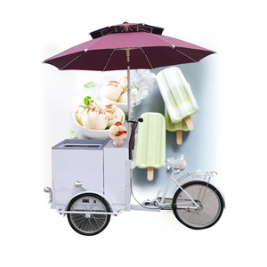 Electric Ice Cream Tricycles 3 Wheels Adult Cargo Bike Freeze Tricycle Food Carts