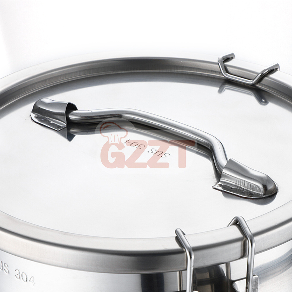 15/20/25/30/35/40/45/50/55/60/68 Liters Stainless Steel Bucket Milk Container with Cover sealing ring