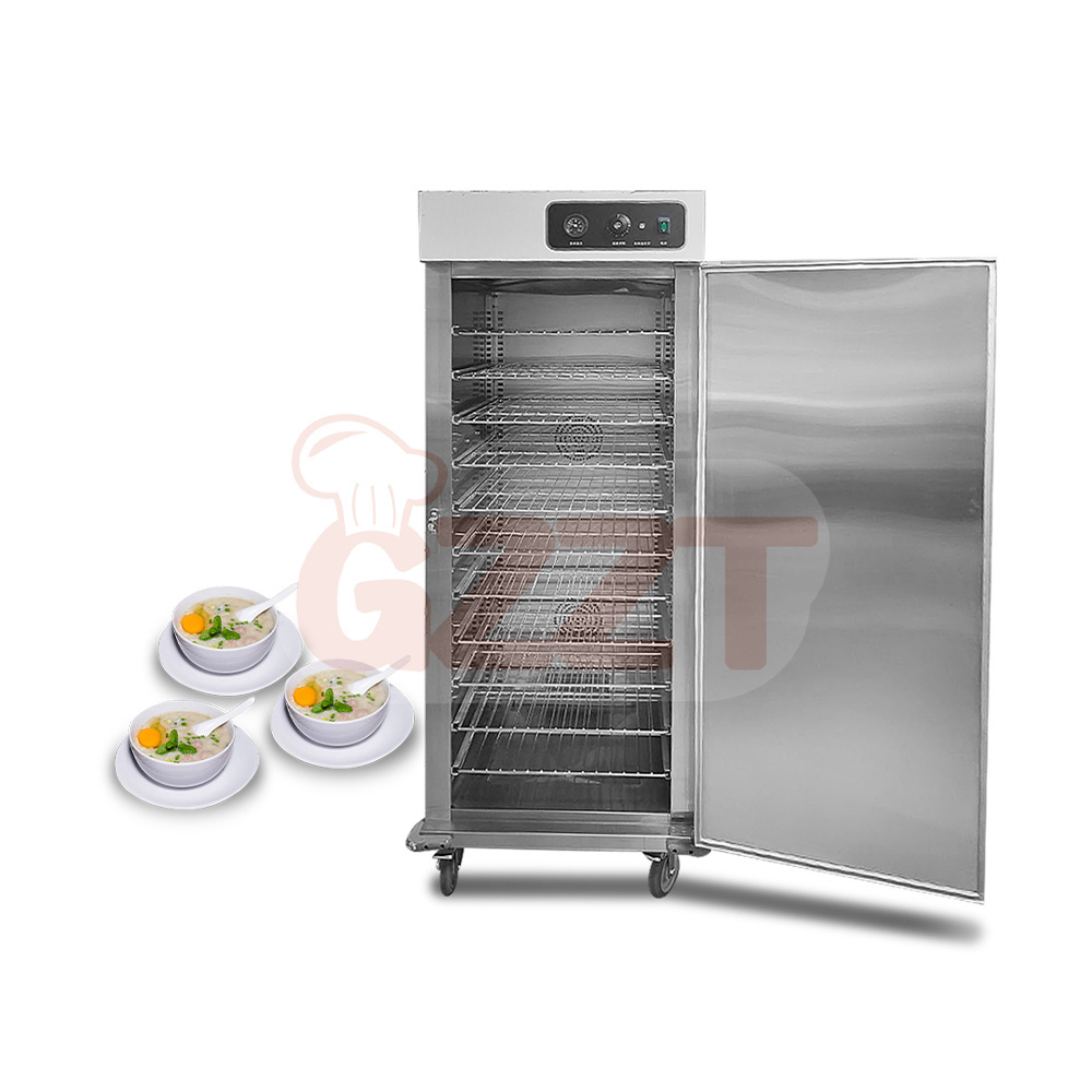 Stainless Steel Commercial Kitchen 11 Layers Electric Mobile Food Warmer Cabinet With Wheels