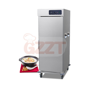 Stainless Steel Commercial Kitchen 11 Layers Electric Mobile Food Warmer Cabinet With Wheels