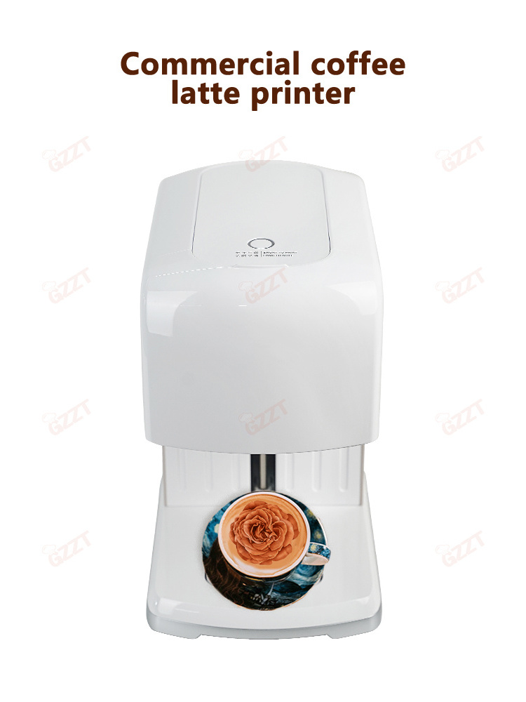 Wifi Bluetooth Connection Original Printer Automatic Biscuit Food Printer 1000 Cups Ink Cartridges 3D Cake Foam Coffee Printer