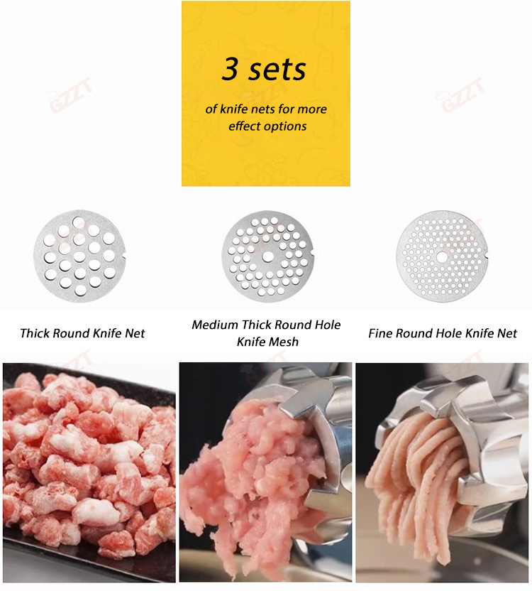 Multi Functional Commercial Fish Meat Chopper Grinder Mince Meat Machine Stainless Steel Electric Home Small Food Mincer