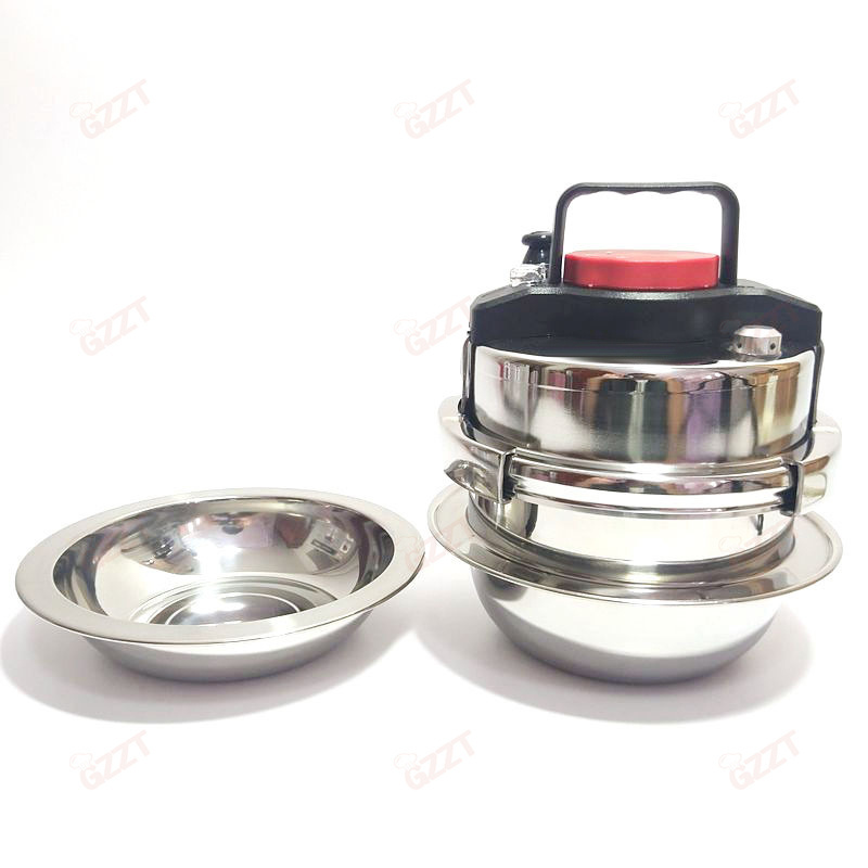 Mini 304 Stainless Steel Pressure Cooker 1.4l Three-ply Steel Explosion-proof Pressure Cooker For Outdoor Home Cooking