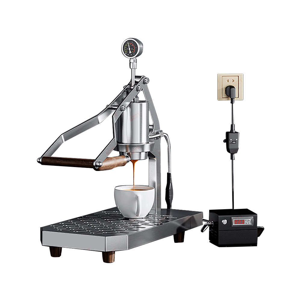 Lever Pull Manual Stainless Steel Espresso Coffee Machine Italian Multifunctional Hand Press Coffee Machine Without Electricity