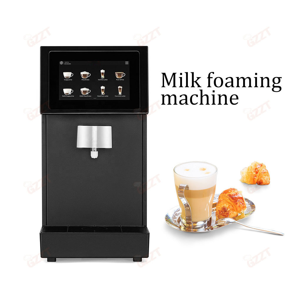 High Quality 250cups/hour 4.3 inch touchscreen Automatic Hot Cold Milk Froth Milk Foam Maker and Dispenser 220V 110V