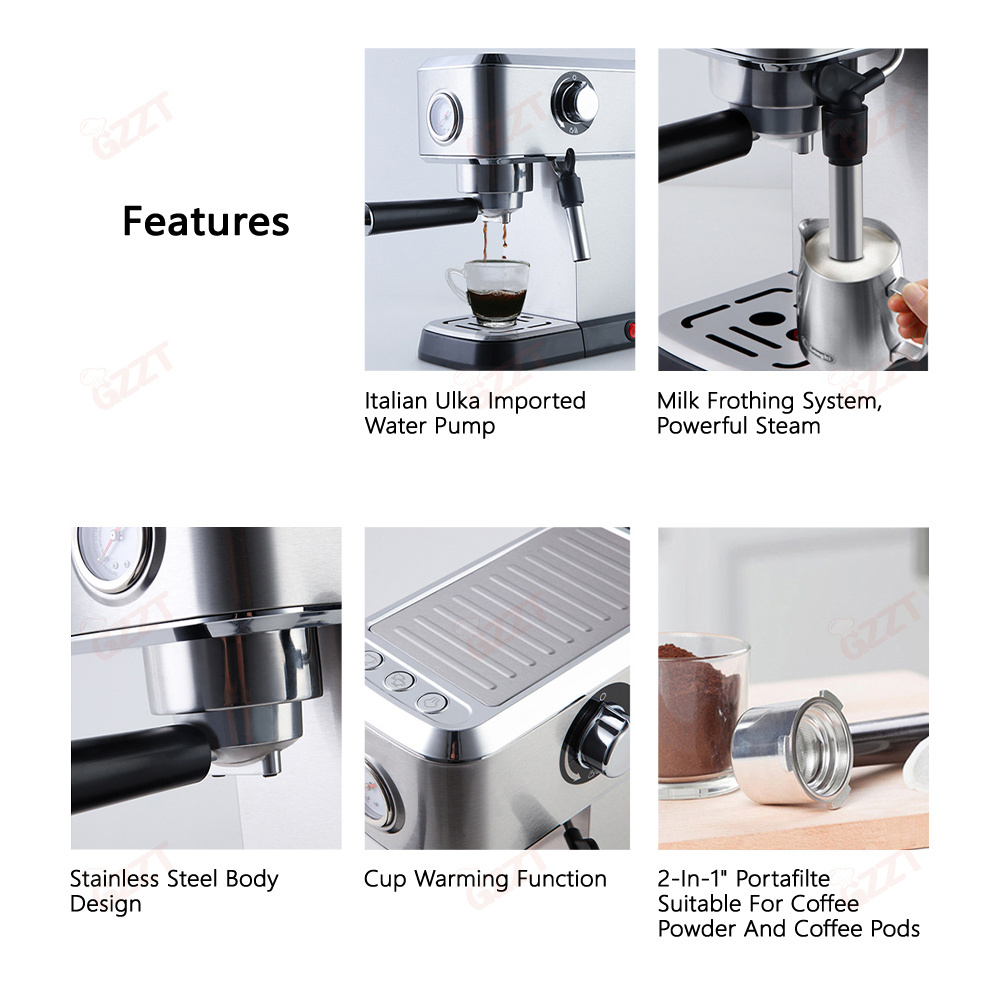 Customizable Italian Barista Drip ESE Pod Coffee Making Automatic Coffee Maker Machine Breakfast Household Espresso Machine