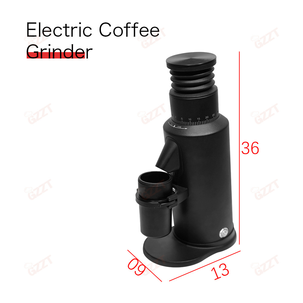 Single Dose Italian Electric Coffee Grinder Fine Powder Automatic Grinder 64mm Flat Burr Stainless Steel Bean Grinding Machine