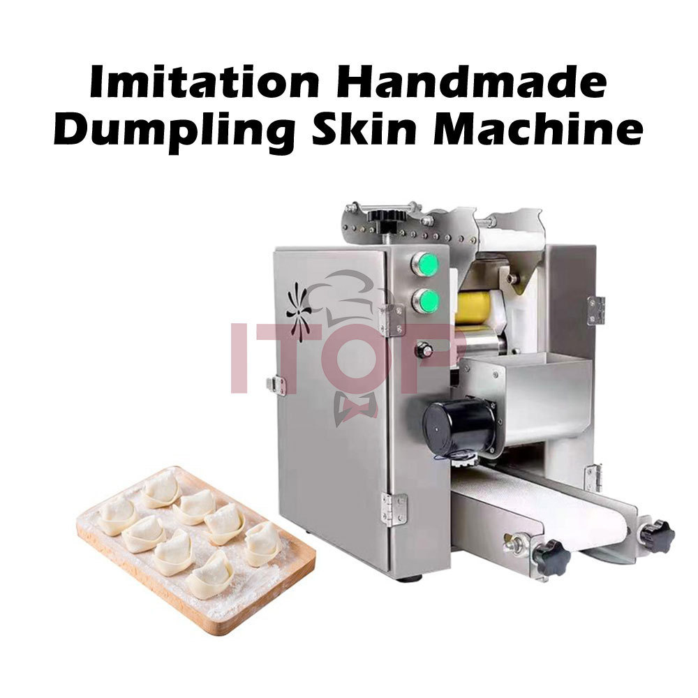 Tabletop Automatic Dumpling Wrapper Maker Maquina Dumpling Wrapper Machine Manufacturer Crepe Tortilla Chapati Roti Machine