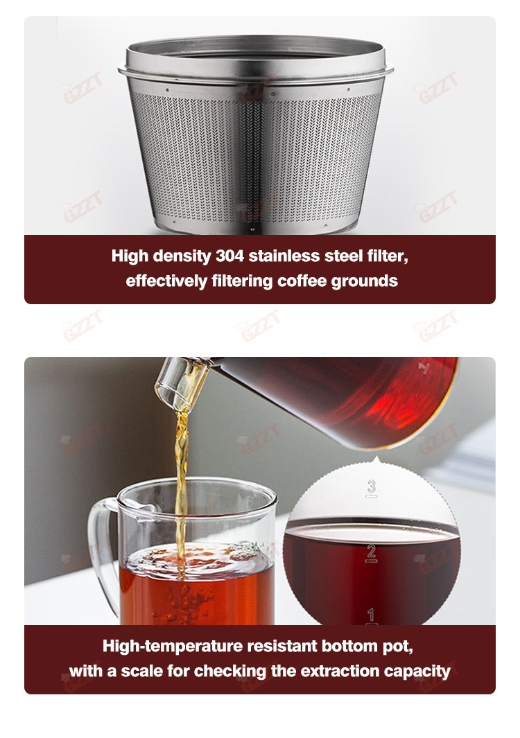 Barista 400ml Adjustable Speed Household Iced Coffee Cold Brewer Heat Resistant Glass Ice Dripper Dutch Hand Drip Coffee Maker