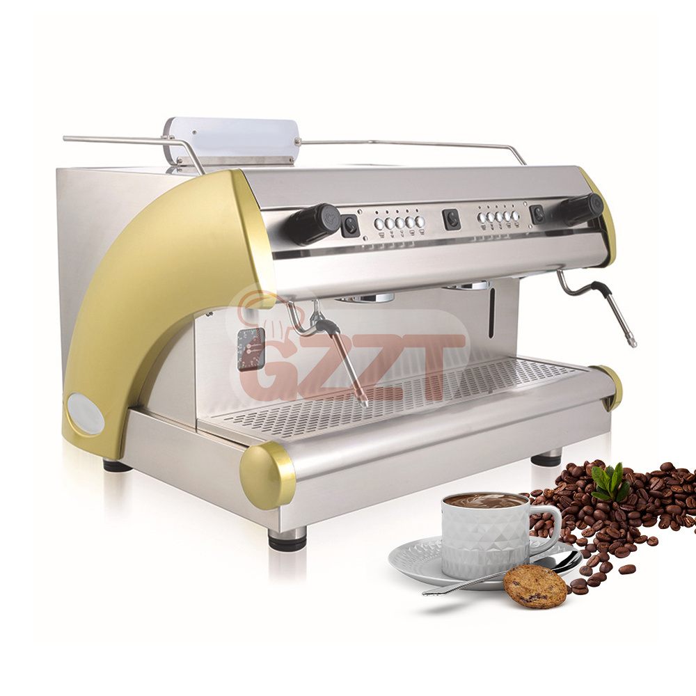 Hot Commercial Double Electric Coffee Making Equipment Cappuccino Latte Coffee Machine Espresso Maker