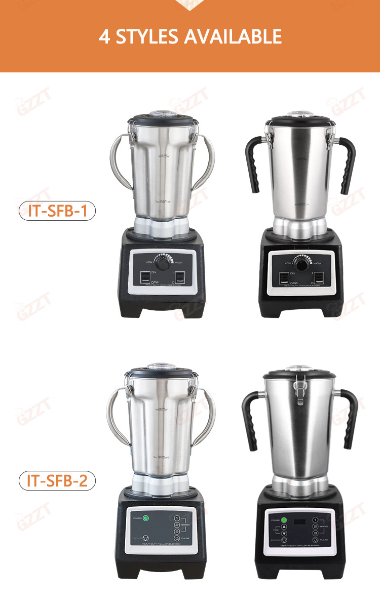 Multi-function 4l Commercial Kitchen Blender One Gallon Professional Smoothies Blender Smoothies Maker Industrial Food Processor