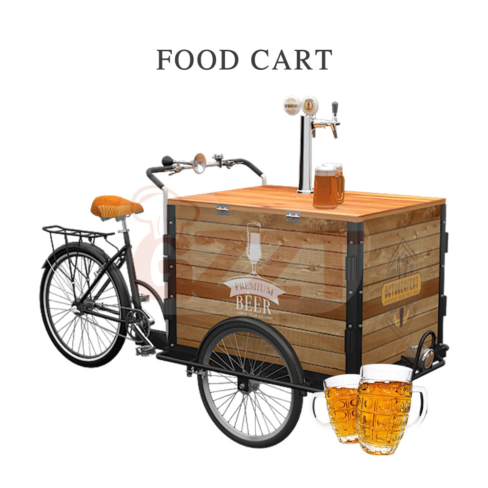 Multifunctional Pedal Craft Beer For Sale Retro Beer Bicycle Beer Vending Scooter For Sale