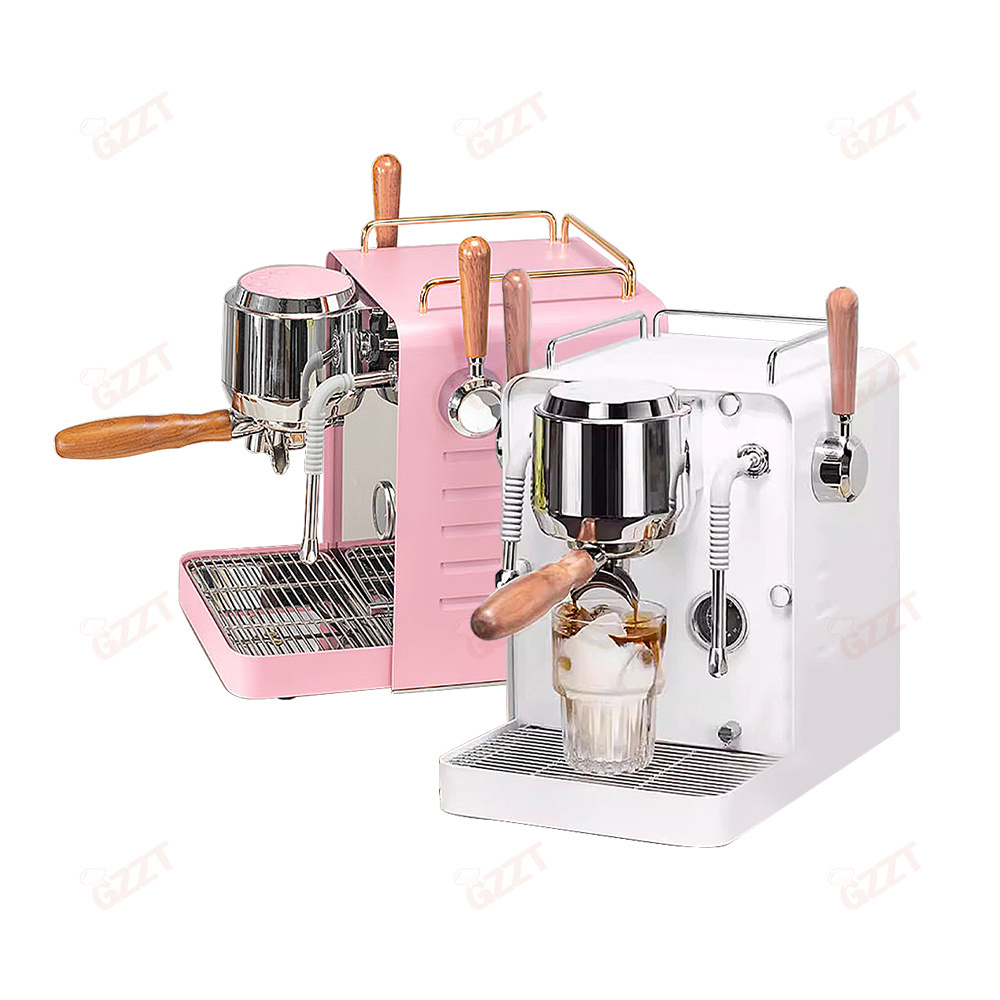 Portable Espresso Italian Coffee 15 Bar Machine Double Boilers Pumps One Touch Operation Cappuccino Automatic Expresso Maker