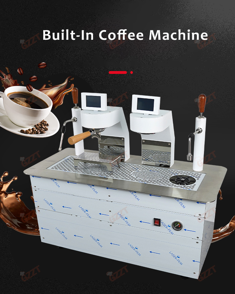 6000W Multi-Boiler Commercial Use Desktop Buit-in Teapresso Machine Milk Tea Shop Teapresso Maker Coffee Tea Espresso Machine