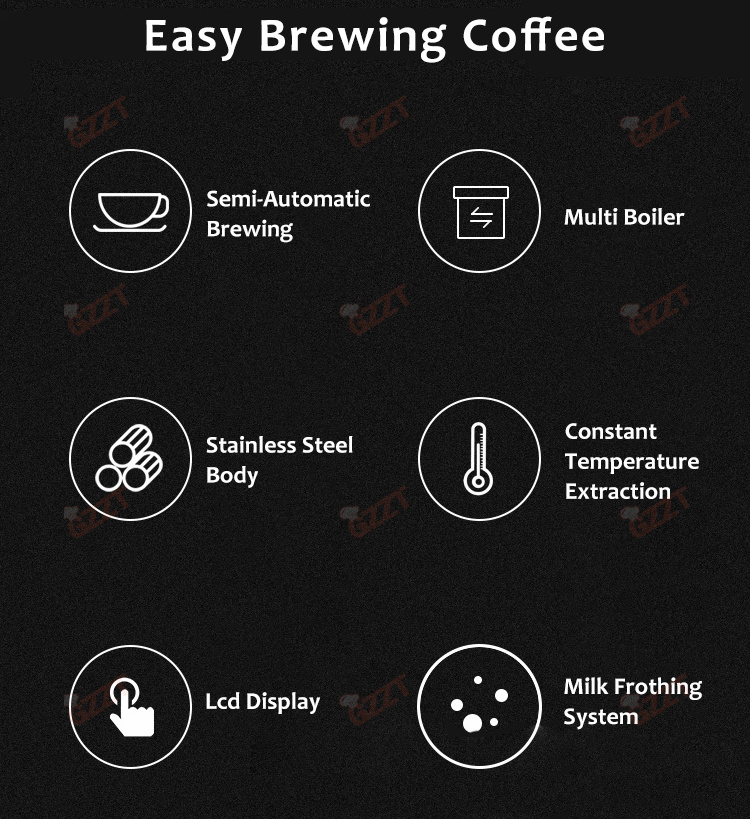 6000W Multi-Boiler Commercial Use Desktop Buit-in Teapresso Machine Milk Tea Shop Teapresso Maker Coffee Tea Espresso Machine