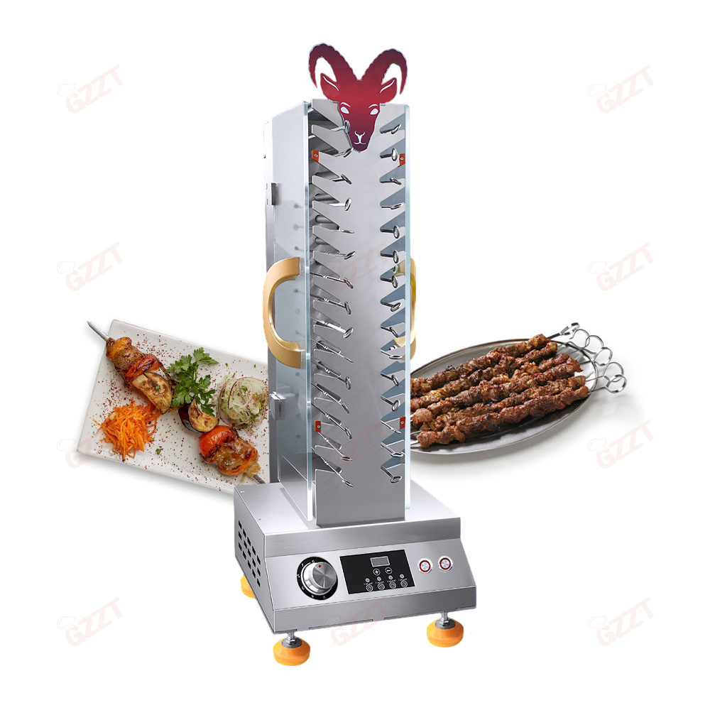 30 Roller Automatic Electric Rotating Shashlik Barbecue Shish Kabob Kebab Maker Shawarma Meat Skewer Yakitori Bbq Grill Machines