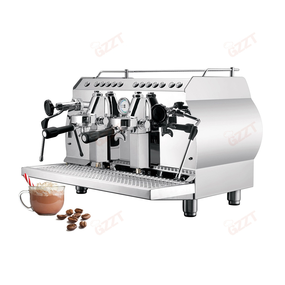 Best 2 Group Semi Automatic Commercial Espresso Coffee Machine Cafeteras Italian Professional Espresso cappuccino Making Machine