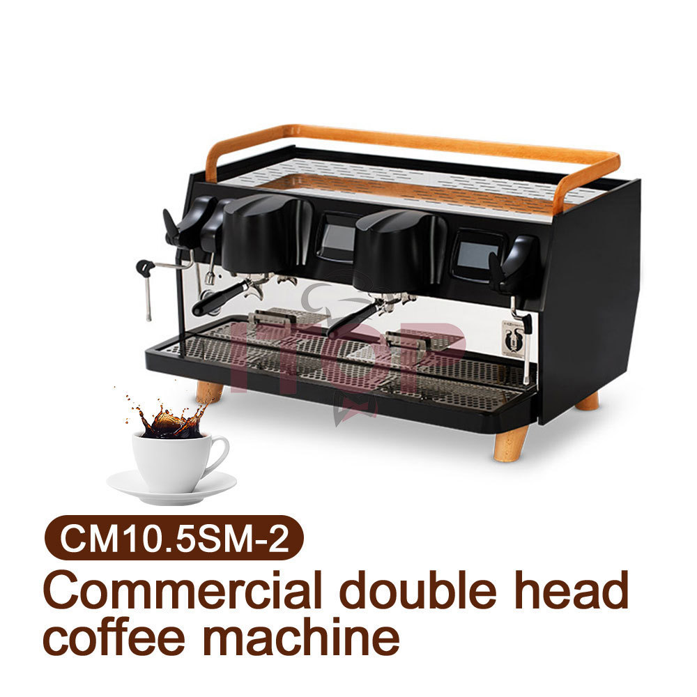 Commercial Semi-Automatic Cappuccino Moka Coffee Maker 2 Group Espresso Coffee Machine