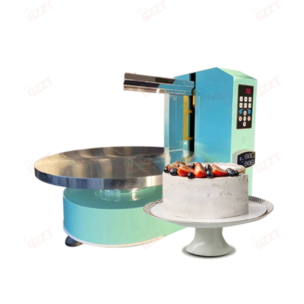 Speed adjustable 50cm Turntable Cream Cake Making Machine Birthday Cake Cream Decoration Machines Icing Coating Machine