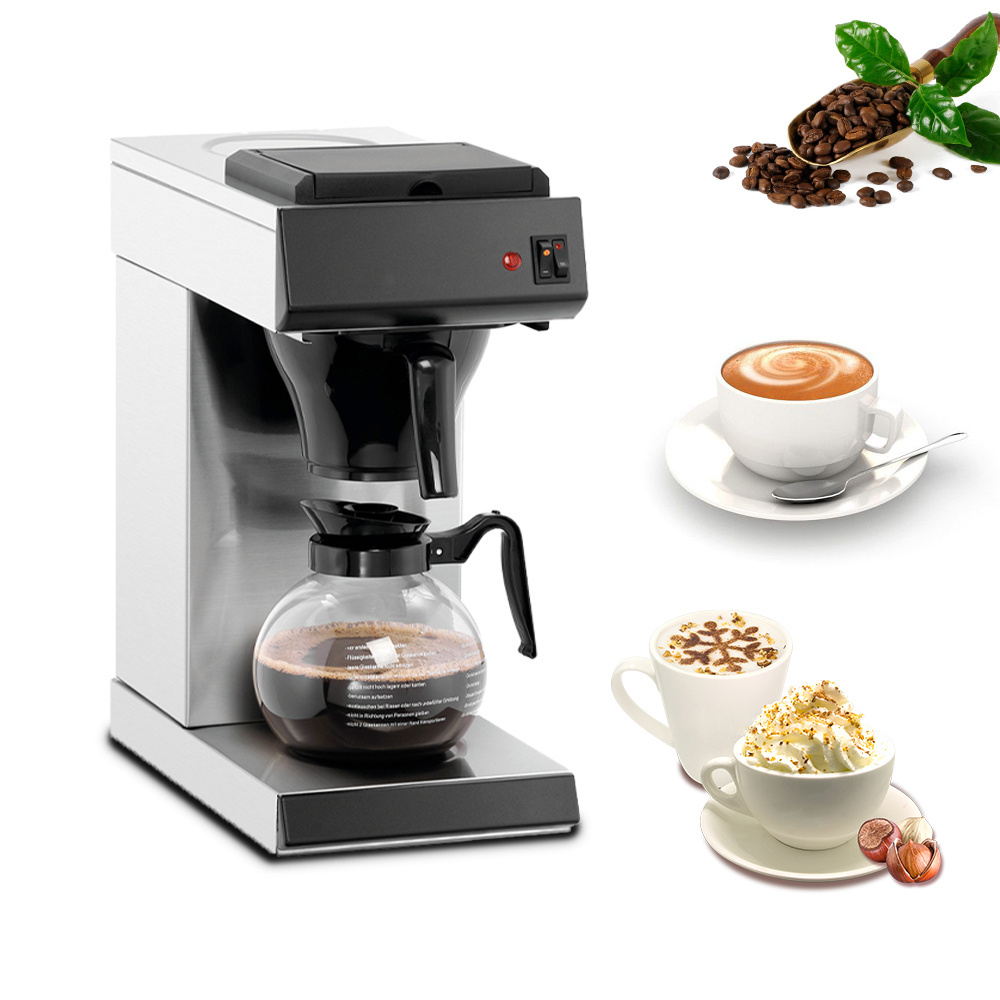 Commercial Stainless Steel Turkish Arabic Americano Electric Single Head Thermostat Coffee Machine Office Drip Coffee Maker