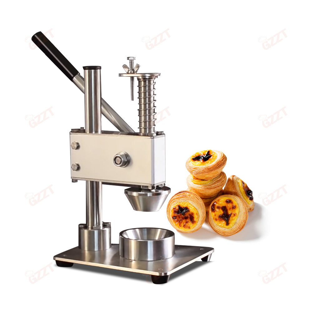 Professional custom Manual Pudding Egg Tart Cup Presser Making Mpasta Dough Pressing Tool Tartlet Shell Forming Machine