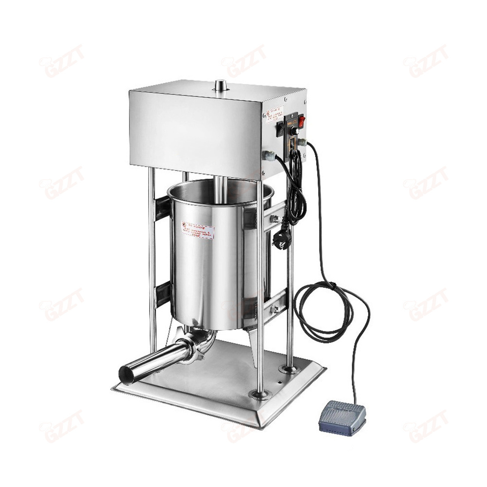 30L Full Automatic Enema Machine High Power Sausage Filler Machine 10L 15l 20L 25L Commercial Automatic Electric Sausage Stuffer