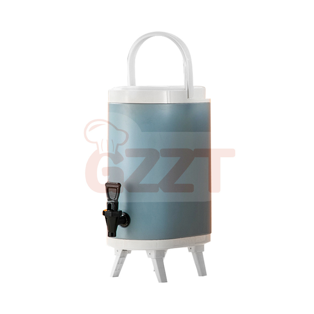 new tea heat insulation bucket 10L stainless steel barrel with thermometer insulated barrel