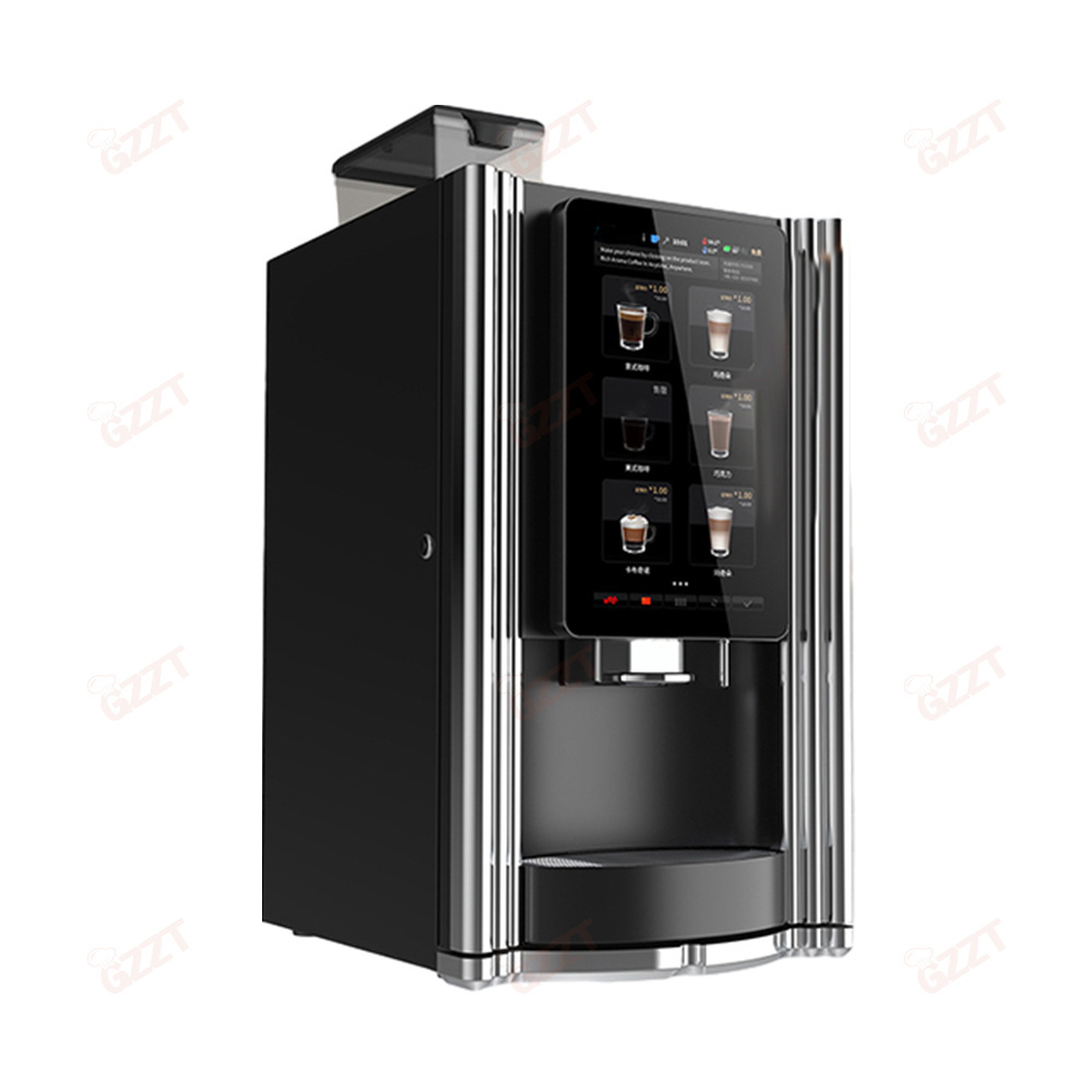 Multi-function payment IOT Touch Screen Auto Commercial Espresso Cappuccino latte mocha Hot chocolate Coffee Vending Machine