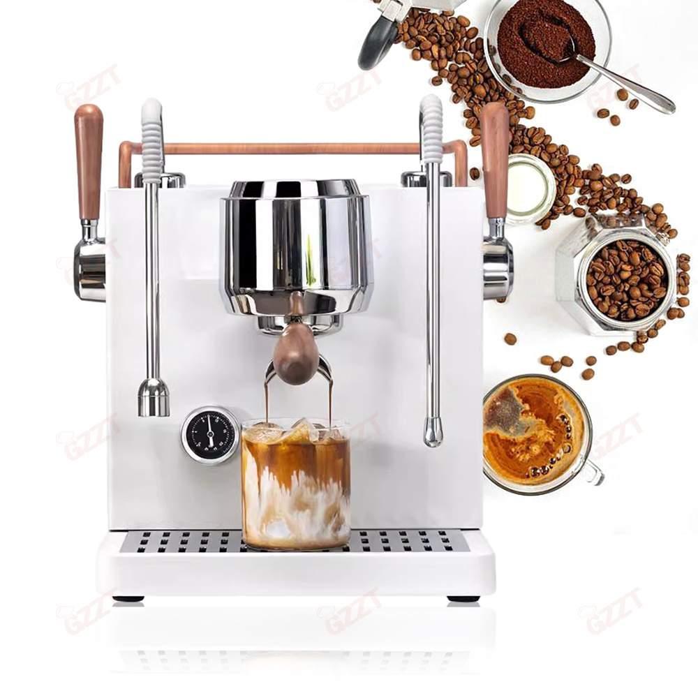 Barista Cafe Coffee Maker 2 pumps Single Group Espresso Machine Semi Automatic 3 boilers Coffee Machine With pre-soak function