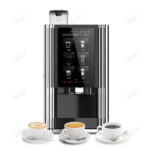 Wifi Remote control system Big Touch Screen Table Smart Fresh Ground Coffee Vending Machine With Imported EVOCA group grinder