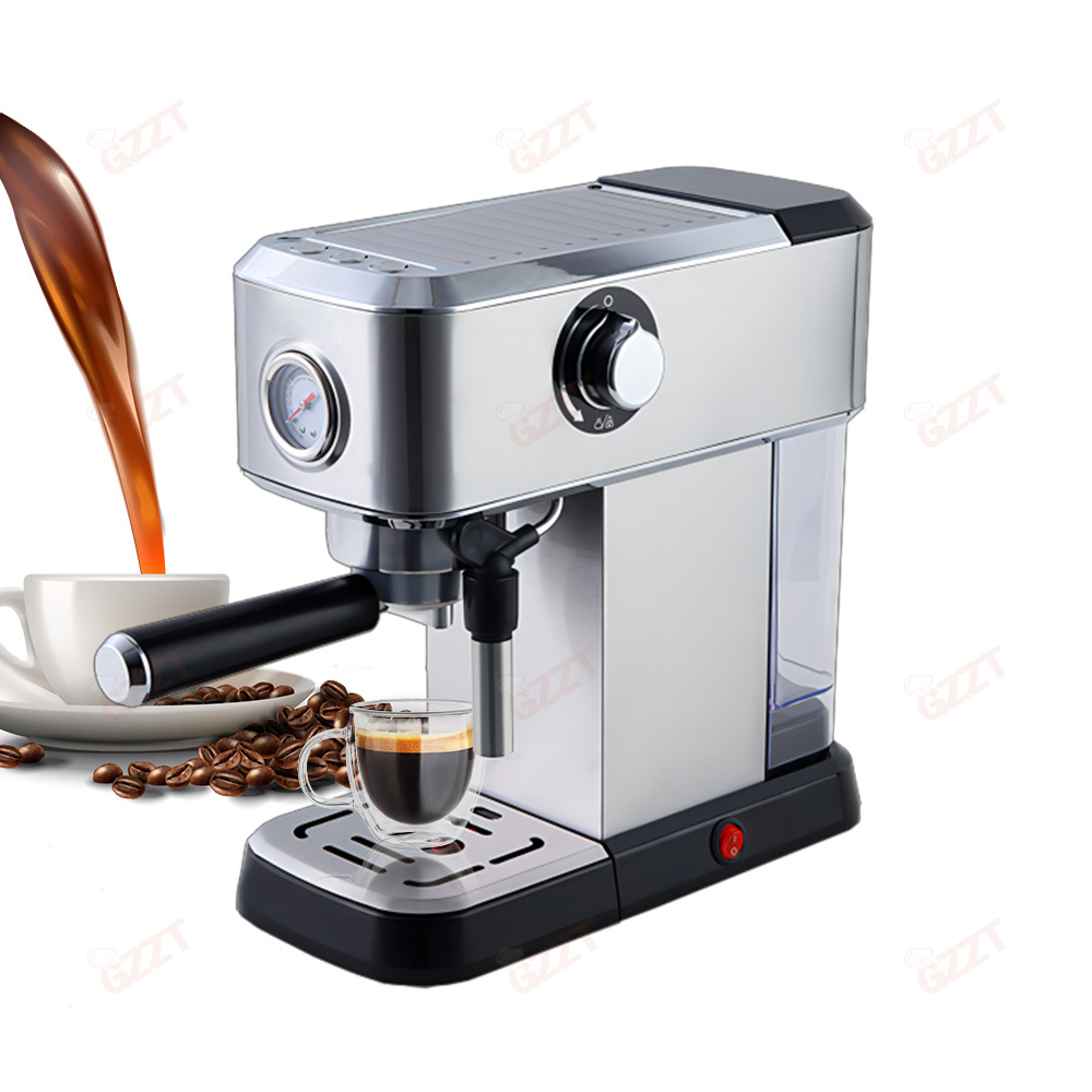 Commercial Home Use 110v 220v 15bars Portable Best Espresso Coffee Machine Mini Stainless Steel Household Office Coffee Maker