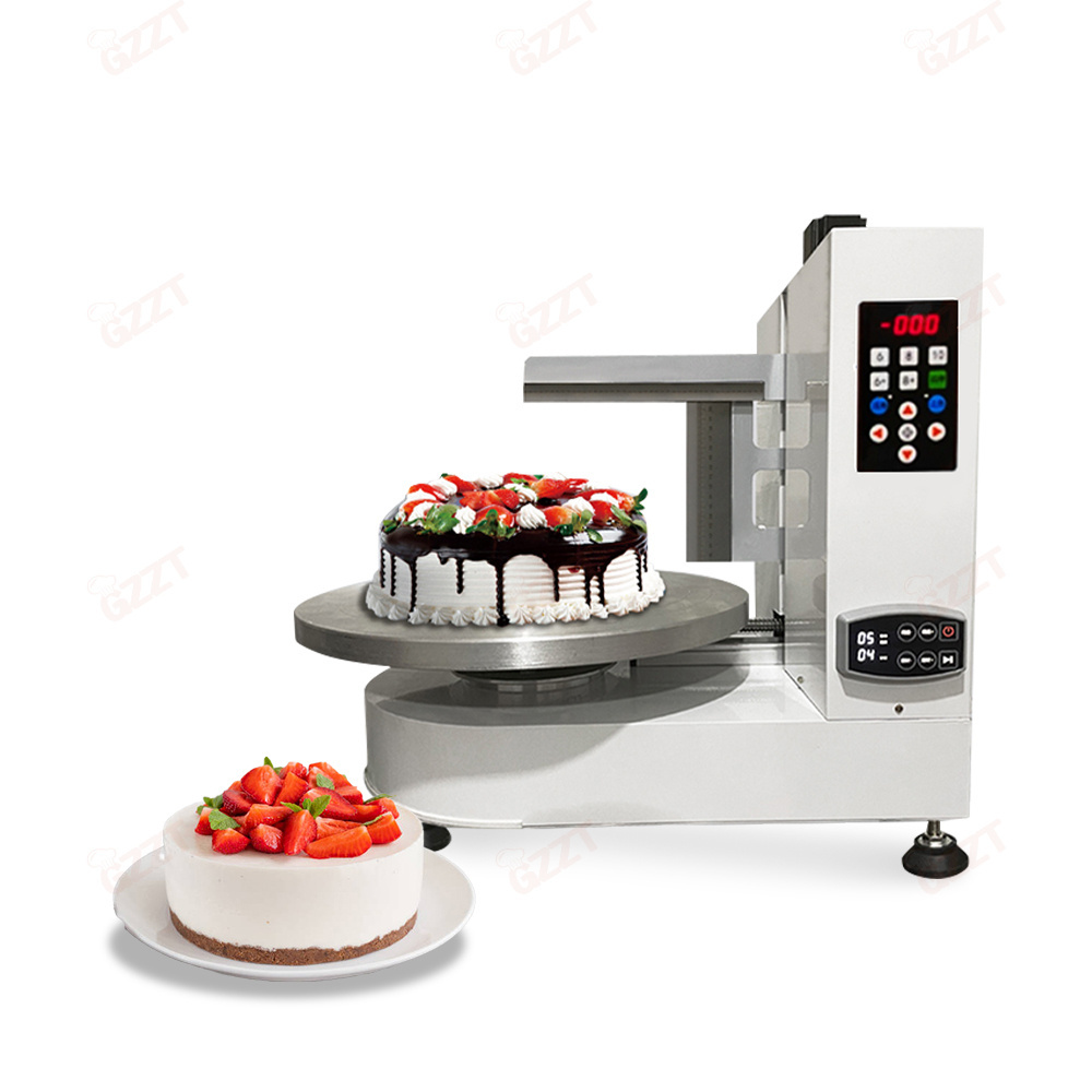 Speed adjustable 50cm Turntable Cream Cake Making Machine Birthday Cake Cream Decoration Machines Icing Coating Machine