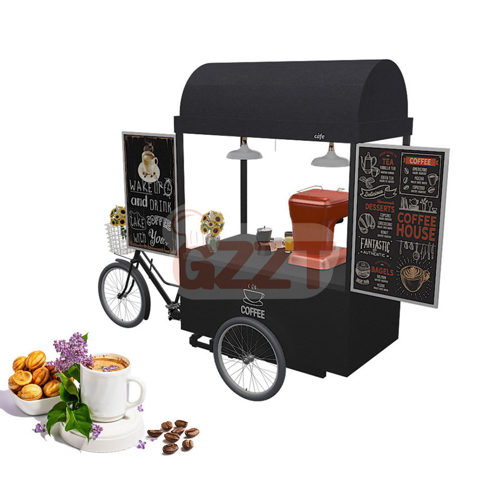 Newly Designed Street Snack Food Cart Mini Food Coffee Cart