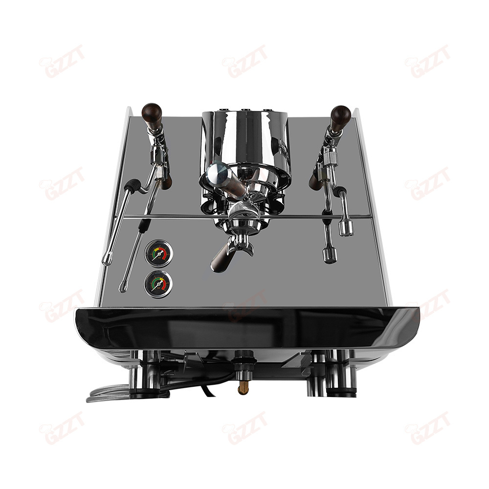 6.6L Boiler Desktop rotary pump Commercial 1 2 Group Cappuccino Espresso Coffee And Tea Machine Under Counter Espresso Machine