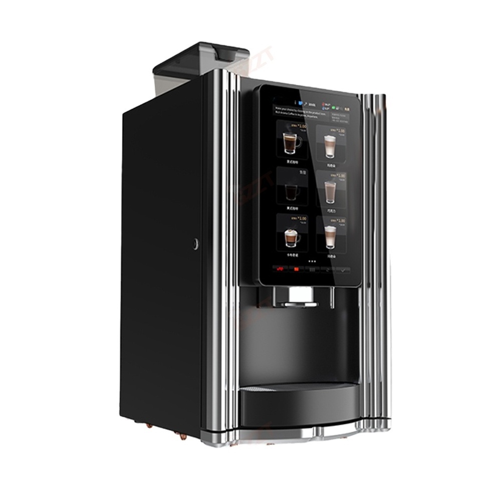 IOT 10 Flavors Bean To Cup Espresso Coffee Vending Machine 110V 220V Multifunctional payment system Fresh Grinding Coffee Maker