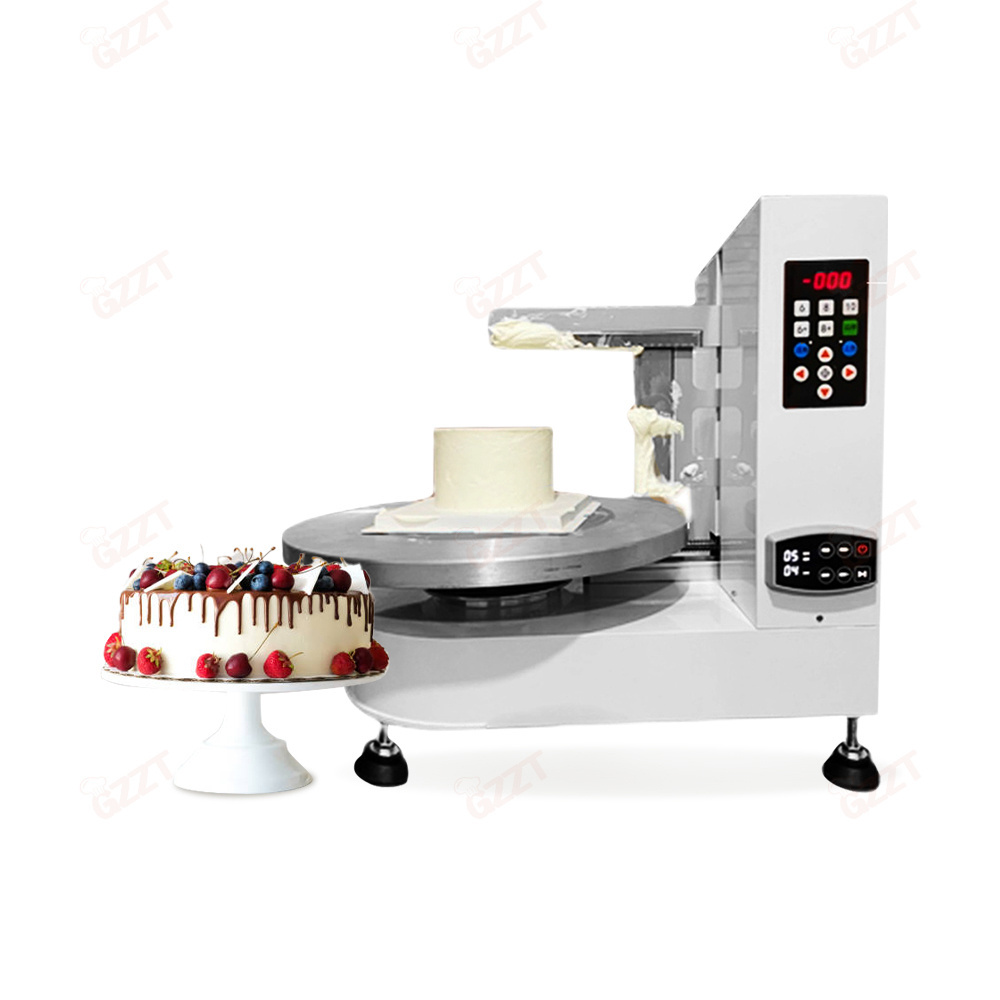 Speed adjustable 50cm Turntable Cream Cake Making Machine Birthday Cake Cream Decoration Machines Icing Coating Machine