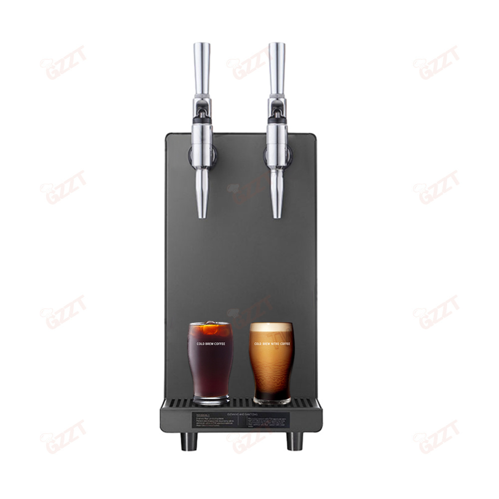 Oem R134a refrigerant Low Temperature 2-12C Degree Counter 10cups/Min Automatic Nitro Cold Brew Coffee Tea Dispenser Machine