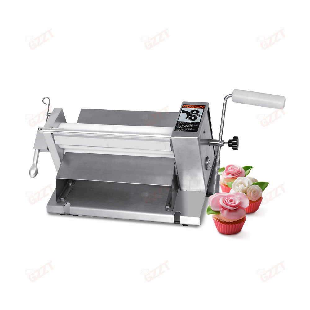 Manual Fondant Sheeter 10 inch Dough Croissant Puff pastry Dough Press Pressing Machine For Cake Decoration Handmade Chocolate