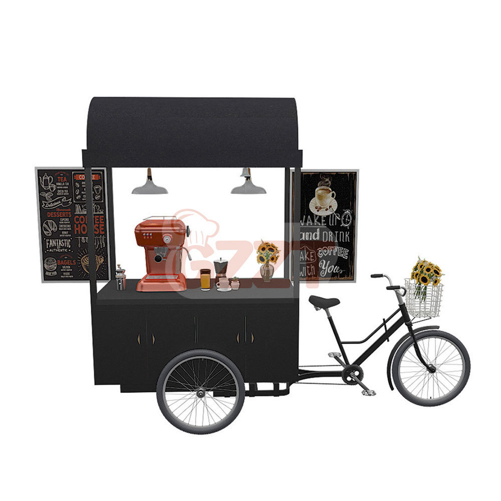 Outdoor Pancake Snack Vending Tricycle Mobile Electric Food Three Wheel Bike For Sale