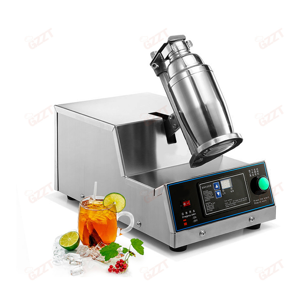 Wholesale Computer Smart Panel milkshake machine Bubble Tea Shaker Milk Tea Bottle Stainless Steel Auto Boba Tea Shaking Machine