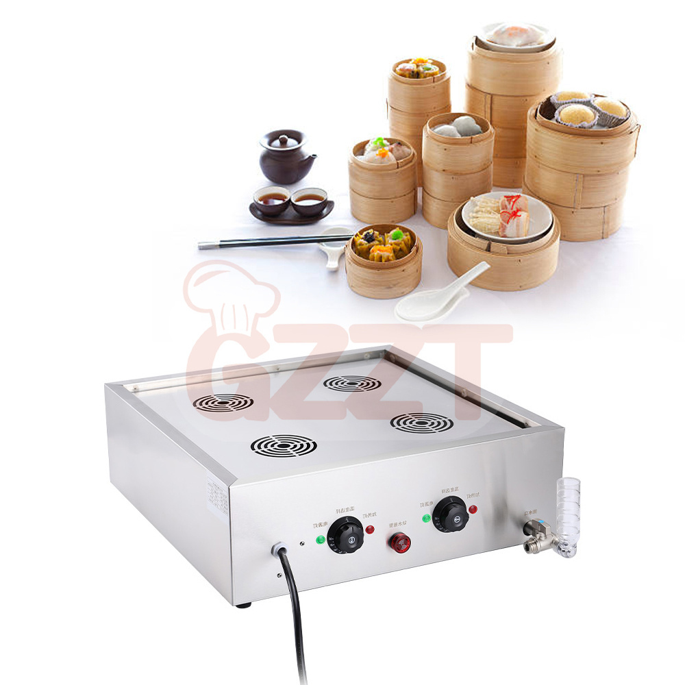 Professional Electric Tortilla Baozi Steamer Food Processor Dumpling Noodle Bun Steamer Machine With Anti-Dry Burning Function