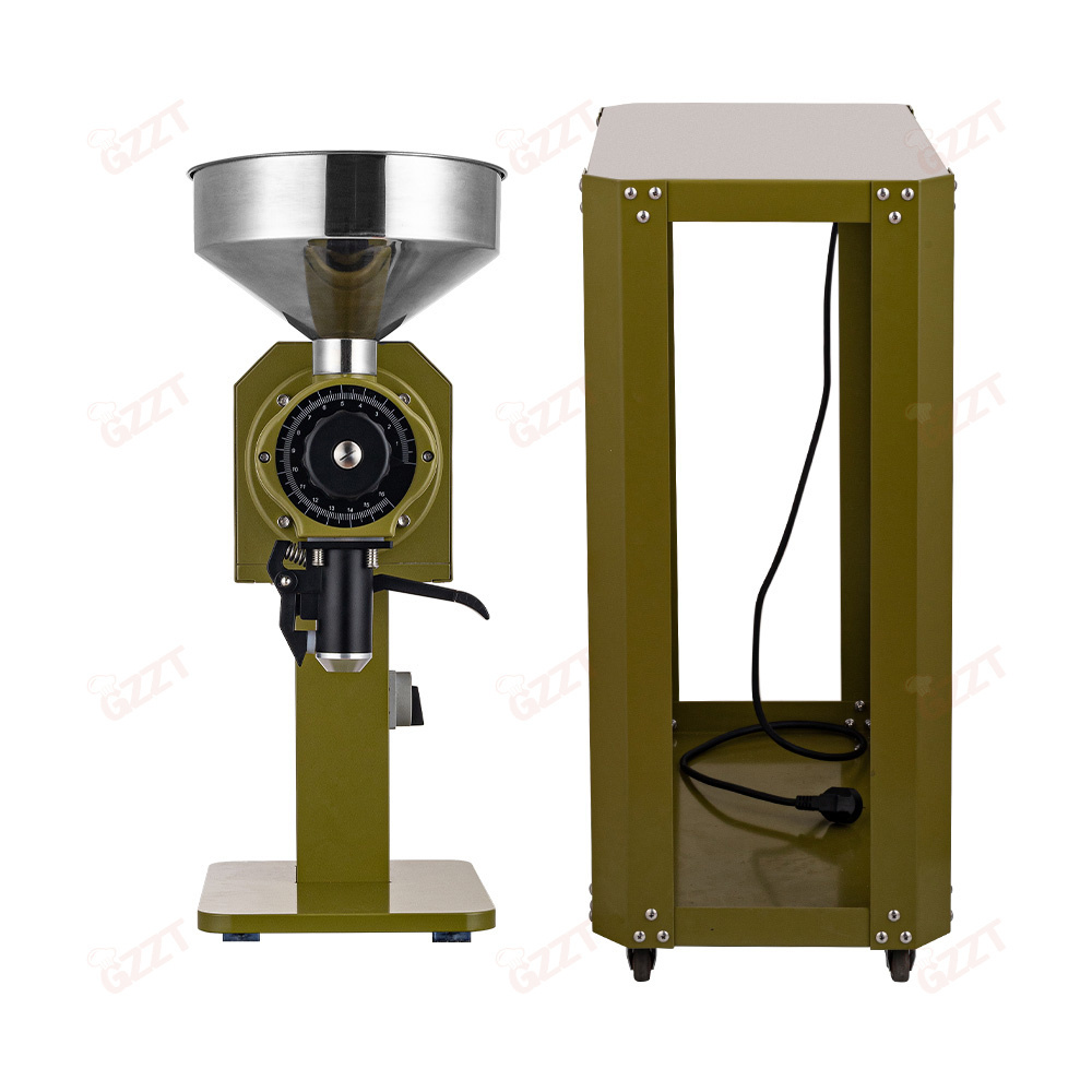 98mm stainless steel flat blade Industrial 30kg/h Coffee Bean Cocoa Bean Grinder Machine Electric Mill Grinder For Sale